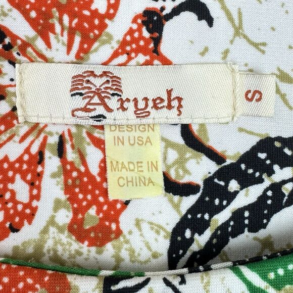 Aryeh Shift Dress Women's Sz Small Floral Sleeveless Stretch Knit Pullover - Picture 12 of 12